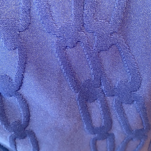 J. McLaughlin Maria Navy Blue Chain Print Cutout Halter Slip Dress - XS - Picture 9 of 12